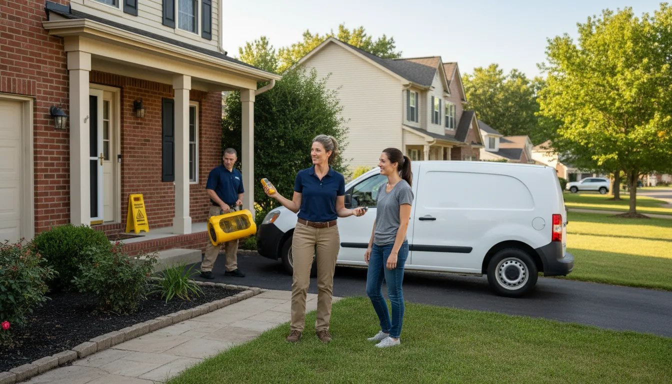 Water restoration image for Dehumidification And Cleanup Services in Crosby, TX